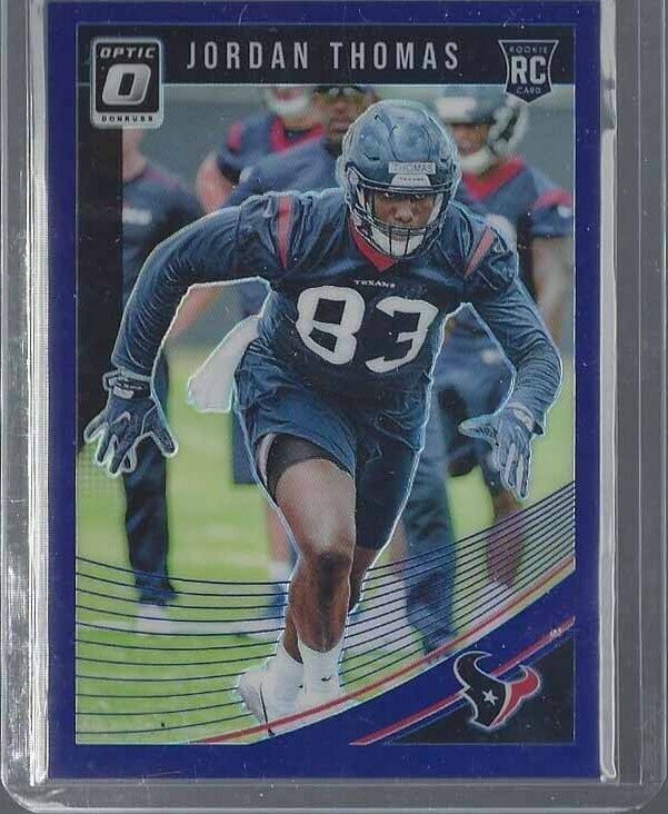 JORDAN THOMAS 2018 DONRUSS OPTIC PURPLE HOLO TEXANS ROOKIE RC #D 47/50
