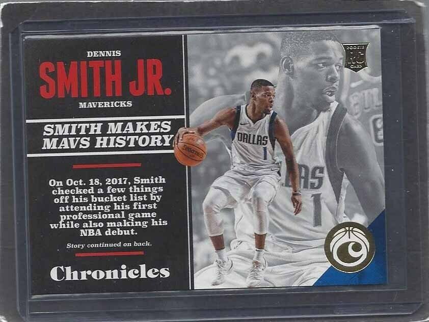 DENNIS SMITH JR. 2017-18 PANINI CHRONICLES GOLD ROOKIE RC #D 5/10