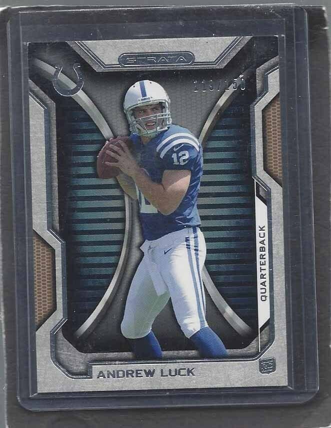 ANDREW LUCK 2012 TOPPS STRATA COLTS BRONZE ROOKIE RC #D 119/150