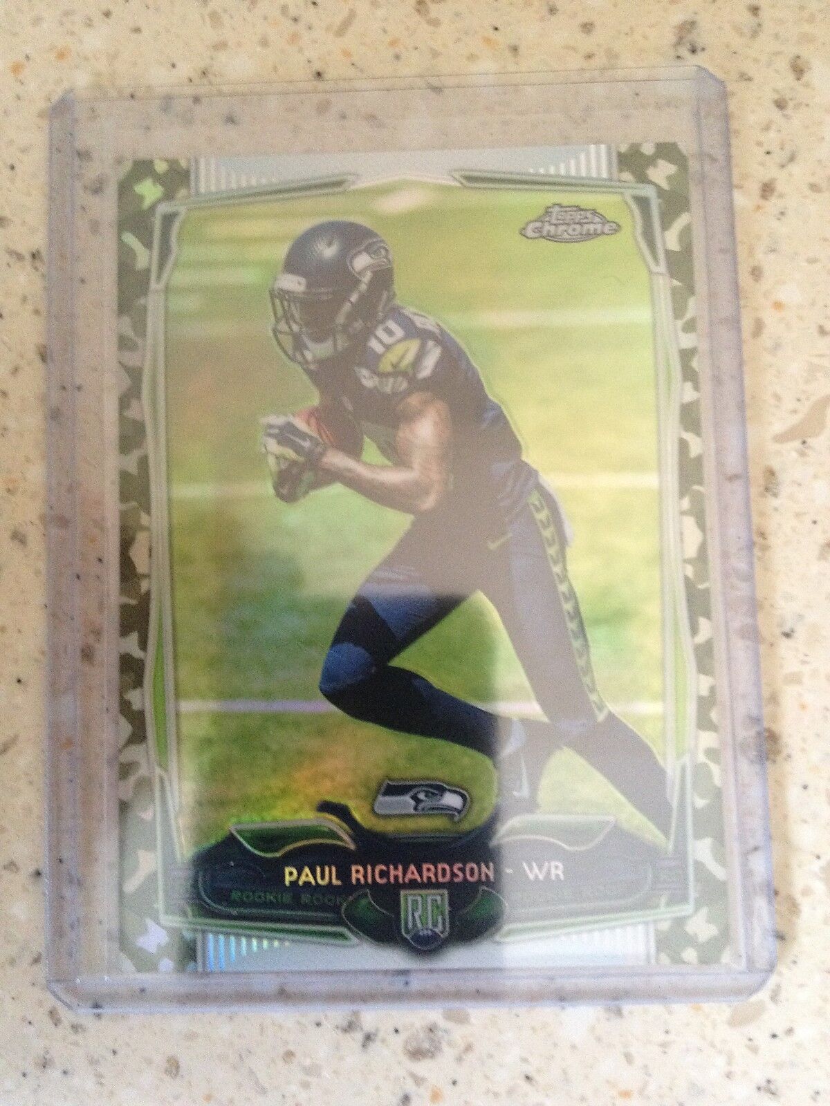 PAUL RICHARDSON 2014 TOPPS CHROME SEAHAWKS CAMO REFRACTOR RC #D 211/499