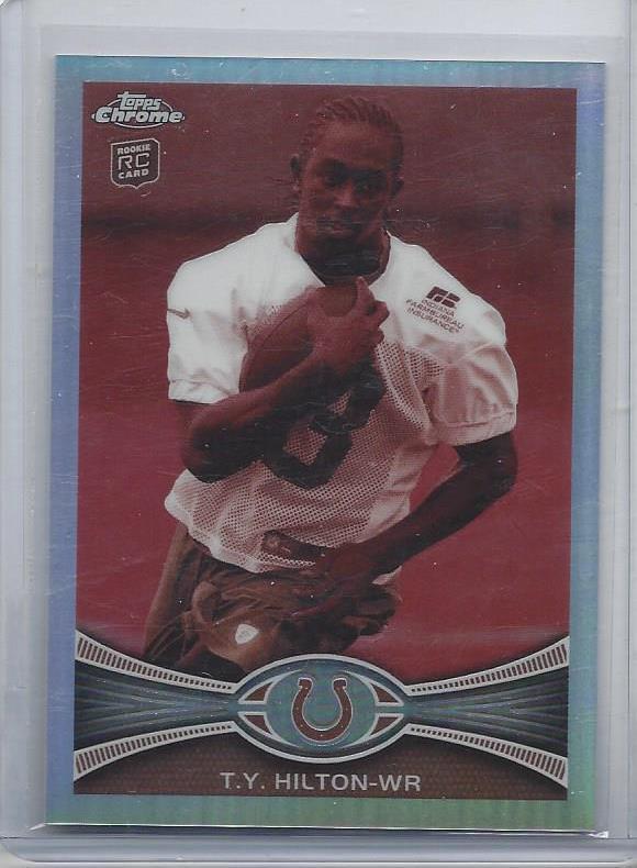 T.Y. HILTON 2012 TOPPS CHROME SEPIA REFRACTOR COLTS ROOKIE RC #D /99