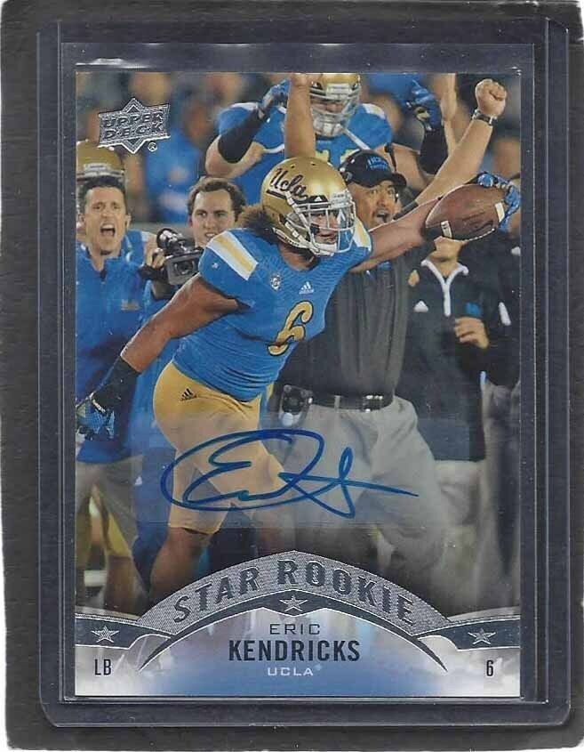 ERIC KENDRICKS 2015 UPPER DECK STAR ROOKIE AUTO RC #69