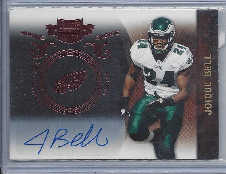JOIQUE BELL 2010 PLATES & PATCHES RED RARE AUTO RC #D 7/99