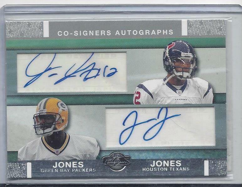 JAMES JONES JACOBY JONES 2007 TOPPS CO-SIGNERS DUAL AUTO RC