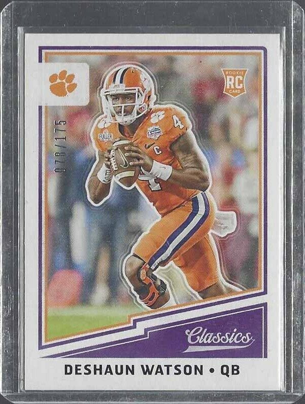 DESHAUN WATSON 2017 CLASSICS GLOSSY ROOKIE RC #D 78/175