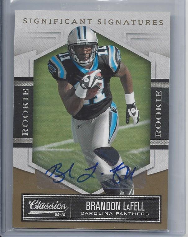 BRANDON LAFELL 2010 DONRUSS CLASSICS SIGNIFICANT SIGNATURES AUTO RC #D /399