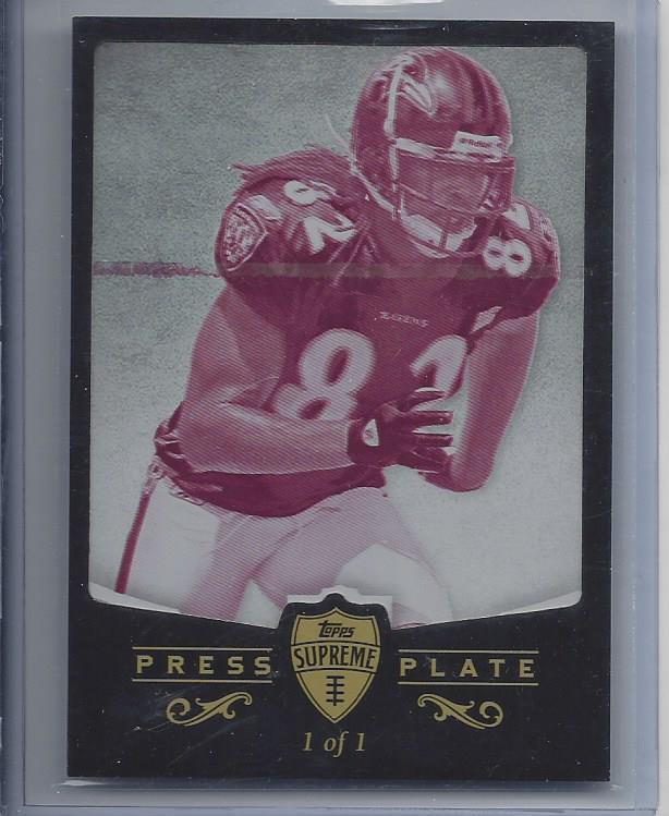TORREY SMITH 2011 TOPPS SUPREME MAGENTA ROOKIE PRINTING PLATE RC #D 1/1