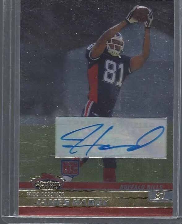 JAMES HARDY 2008 STADIUM CLUB GOLD SILVER HOLOFOIL ROOKIE AUTO RC #D 5/25