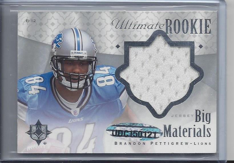 BRANDON PETTIGREW 2009 ULTIMATE COLLECTION BIG MATERIALS 4 COLOR PATCH RC /99