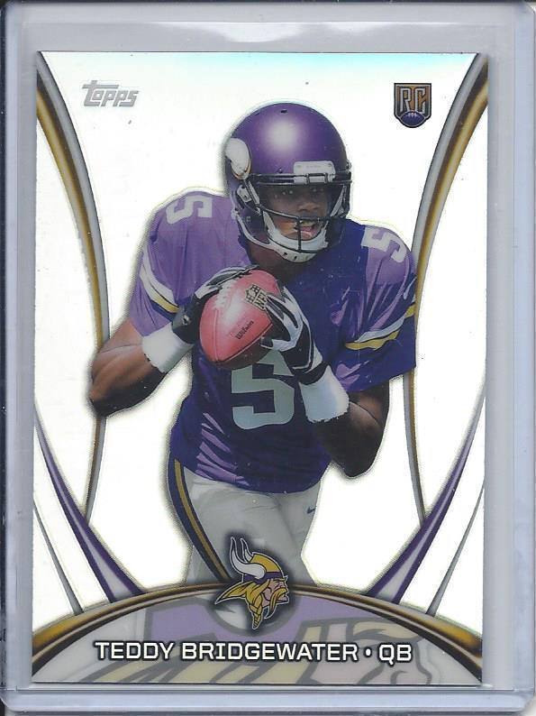 TEDDY BRIDGEWATER 2014 TOPPS VIKINGS REFRACTOR RC #5