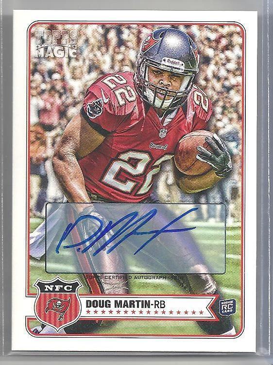 DOUG MARTIN 2012 TOPPS MAGIC BUCCANEERS AUTO RC #78