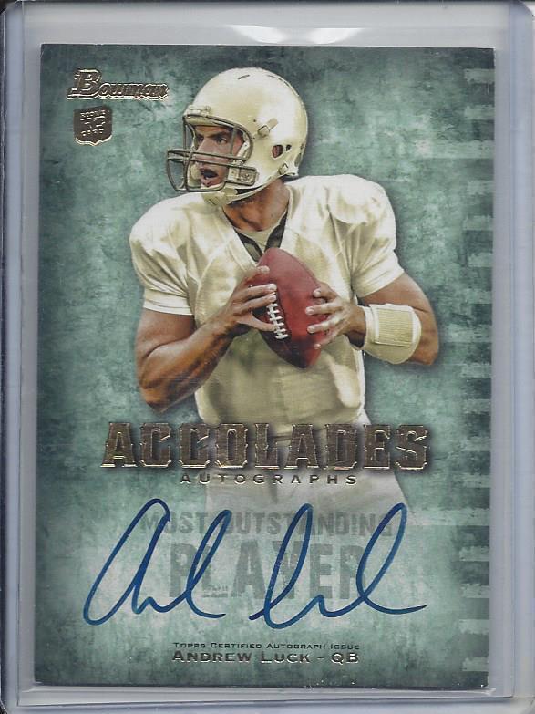 ANDREW LUCK 2012 BOWMAN ACCOLADES COLTS ON CARD AUTO RC