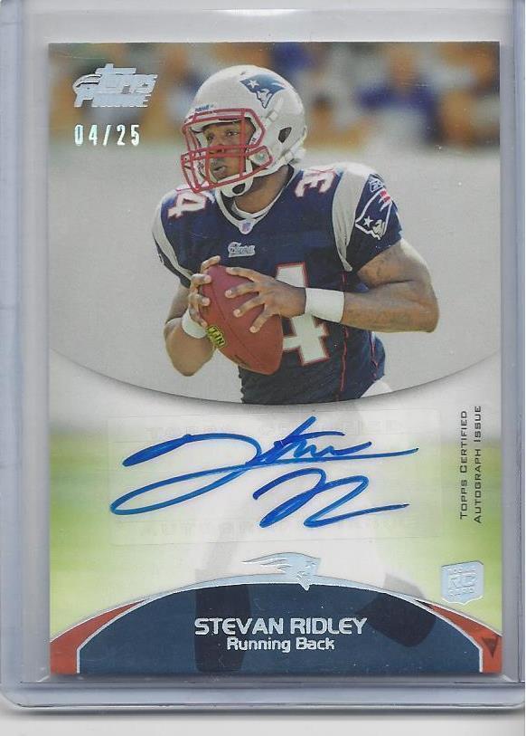 STEVAN RIDLEY 2011 TOPPS PRIME RAINBOW PLATINUM AUTO RC #D 4/25