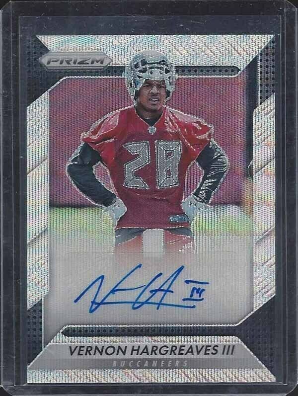 VERNON HARGREAVES III 2016 PANINI PRIZM BLUE WAVE PRIZMS AUTO RC #D 111/149