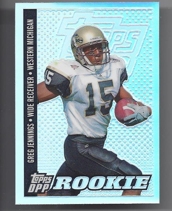 GREG JENNINGS 2006 TOPPS DPP BLACK CHROME RC REFRACTOR #141