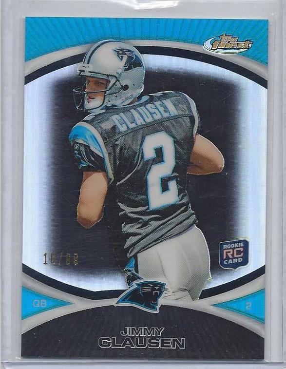 JIMMY CLAUSEN 2010 TOPPS FINEST BLACK REFRACTOR RC #D /99