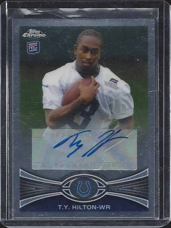 T.Y. HILTON 2012 TOPPS CHROME COLTS ROOKIE AUTO RC #168