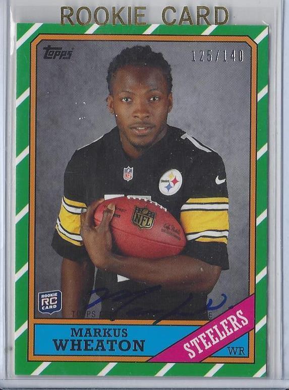 MARKUS WHEATON 2013 TOPPS 1986 STYLE ON CARD AUTO RC #D 125/140