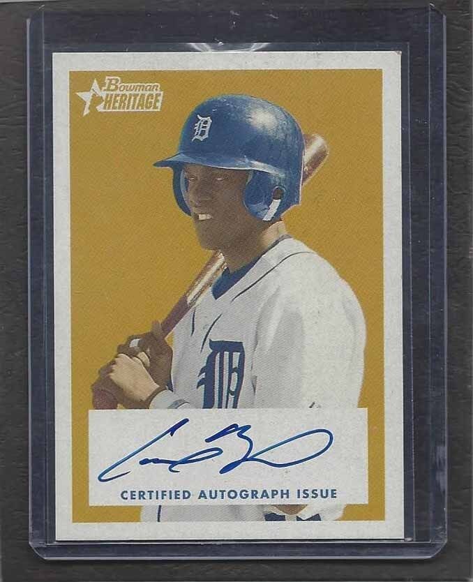 CAMERON MAYBIN 2006 BOWMAN HERITAGE ON CARD AUTO