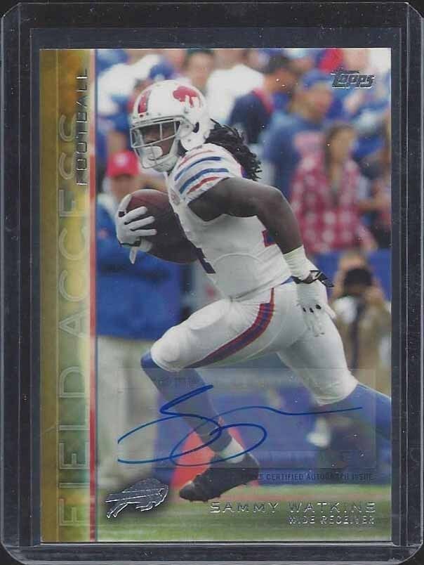 SAMMY WATKINS 2015 TOPPS FIELD ACCESS GOLD BILLS AUTO #D 45/99