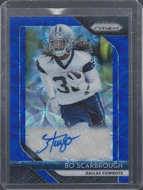 BO SCARBROUGH 2018 PANINI PRIZM BLUE SCOPE PRIZMS AUTO RC #D 26/99