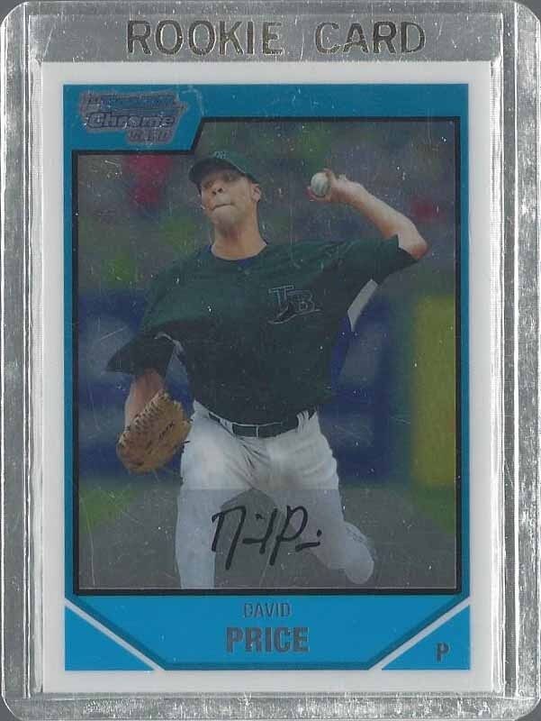 DAVID PRICE 2007 BOWMAN DRAFT PROSPECTS CHROME 1ST PROSPECT #55