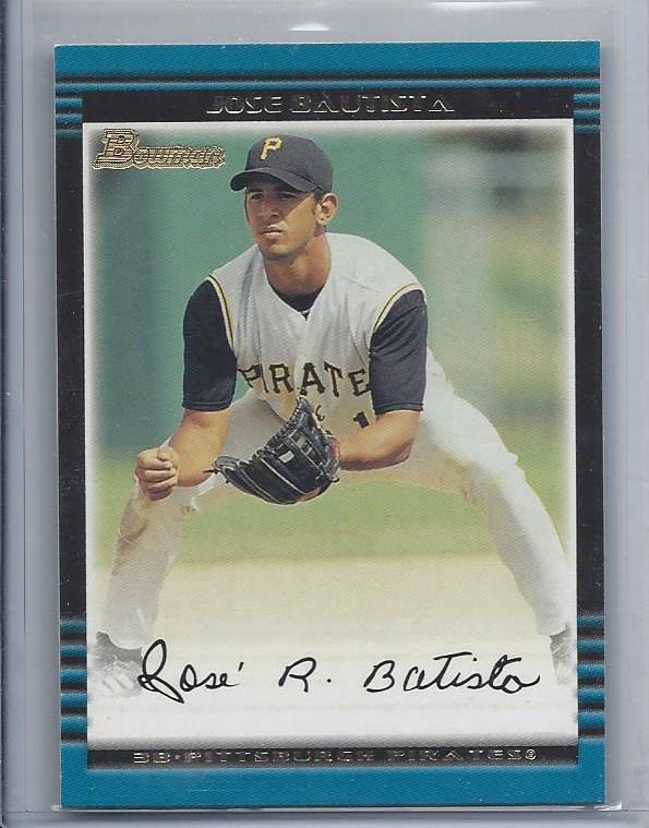 JOSE BAUTISTA 2002 BOWMAN PROSPECT ROOKIE RC #421