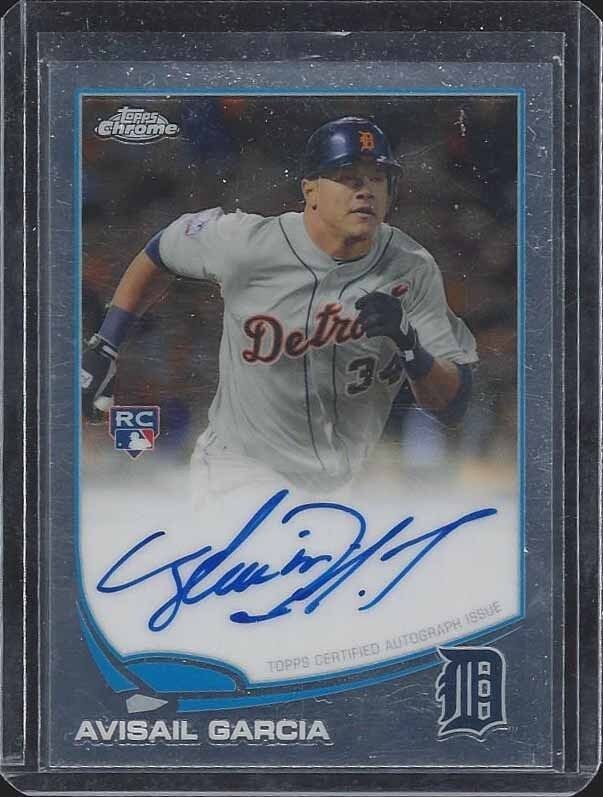 AVISAIL GARCIA 2013 TOPPS CHROME ON CARD ROOKIE AUTO RC #66