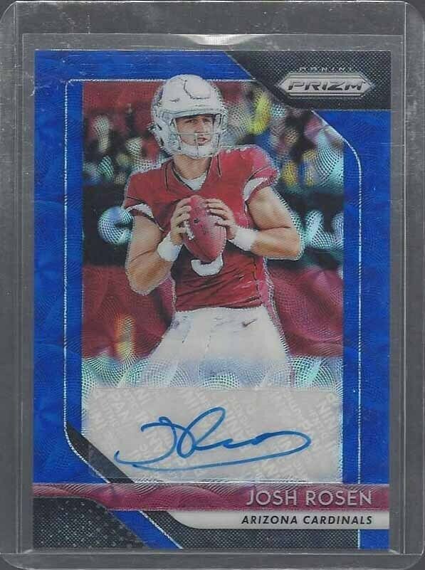JOSH ROSEN 2018 PANINI PRIZM BLUE SCOPE PRIZMS AUTO RC #D 23/99