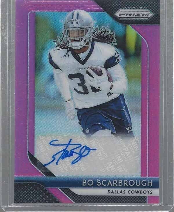 BO SCARBROUGH 2018 PANINI PRIZM PINK PRIZMS AUTO RC SP