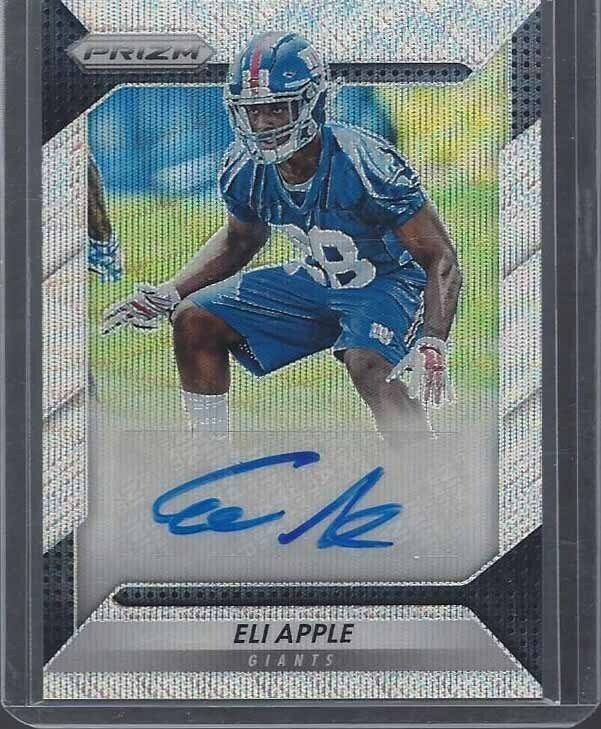 ELI APPLE 2016 PANINI PRIZM BLUE WAVE PRIZMS ROOKIE AUTO RC #D 146/149