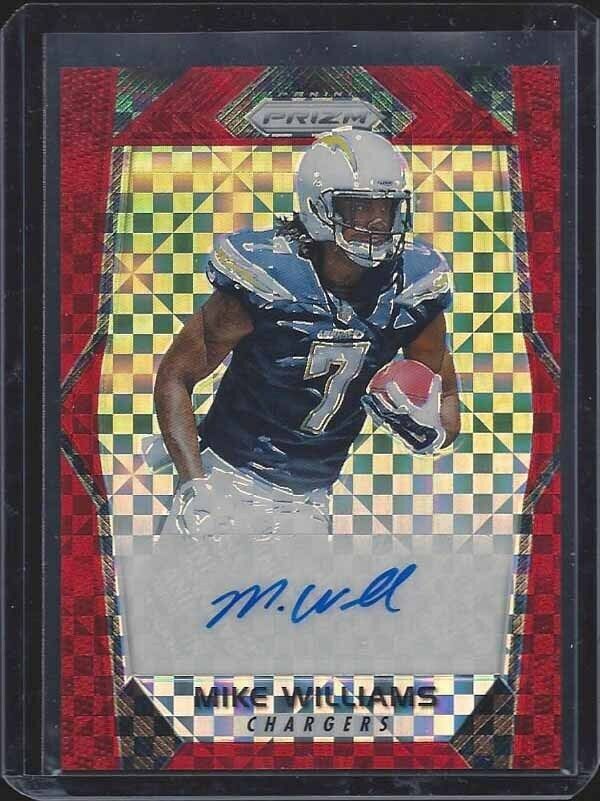MIKE WILLIAMS 2017 PANINI PRIZM RED POWER PRIZMS AUTO RC #D 13/49