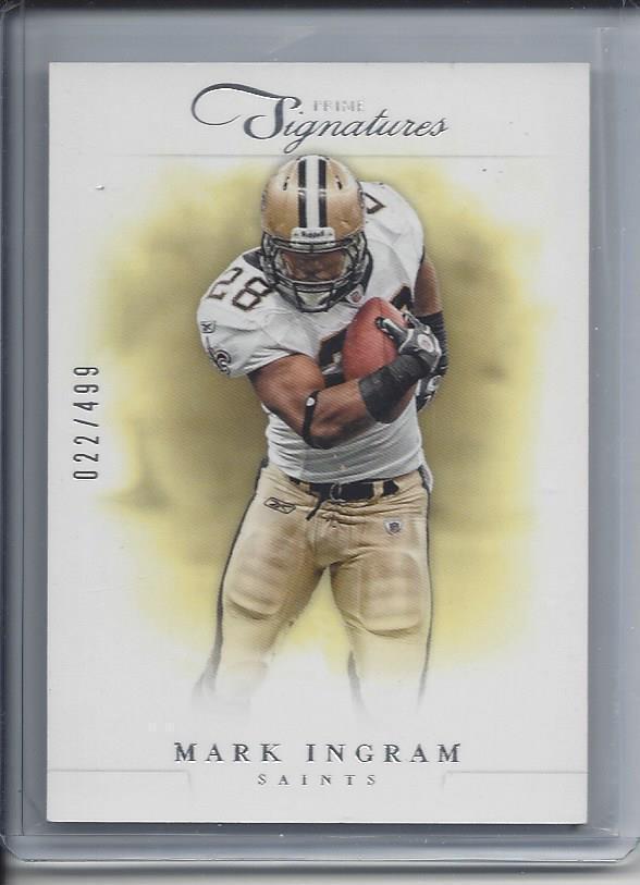 1/1 MARK INGRAM 2012 PLAYOFF PRIME SIGNATURES #D 22/499 ( HIS JERSEY #22!!!!!! )