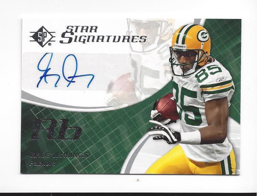 GREG JENNINGS 2008 SP AUTHENTIC RETAIL STAR SIGNATURES AUTO