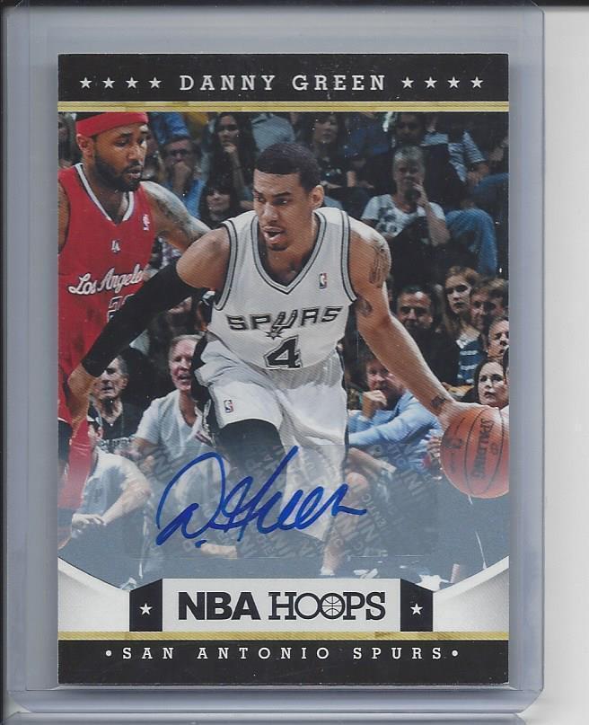 DANNY GREEN 2012-13 NBA HOOPS SPURS AUTO #72