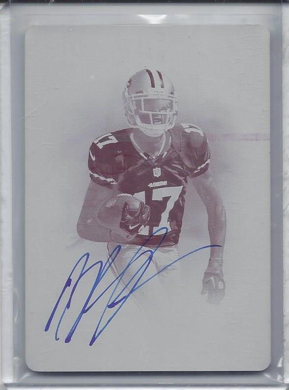 A.J. JENKINS 2012 PRIME SIGNATURES MAGENTA PRINTING PLATE ON CARD AUTO RC #D 1/1