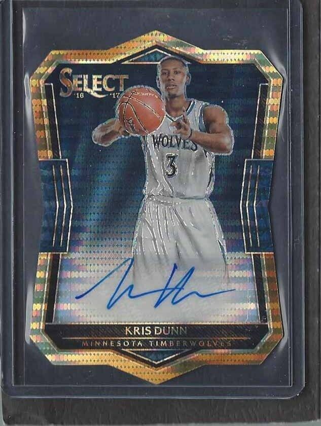 KRIS DUNN 2016-17 SELECT DIE CUT PULSAR PRIZM ROOKIE AUTO RC #D 99/99