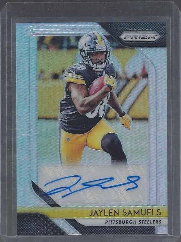 JAYLEN SAMUELS 2018 PANINI PRIZM SILVER PRIZMS ROOKIE AUTO RC