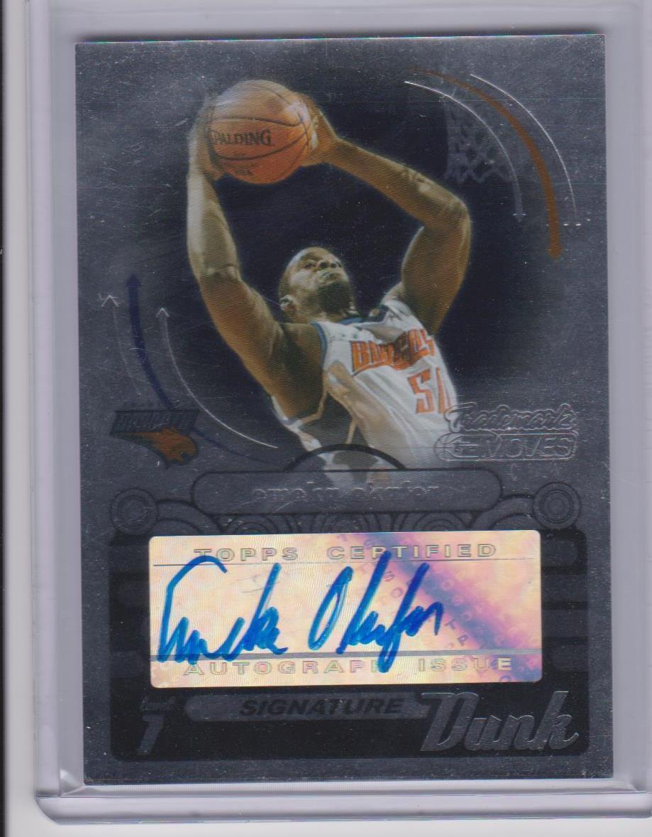 EMEKA OKAFOR 2006-07 TOPPS TRADEMARK MOVES SIGNATURE DUNK FOIL AUTO #D 11/35