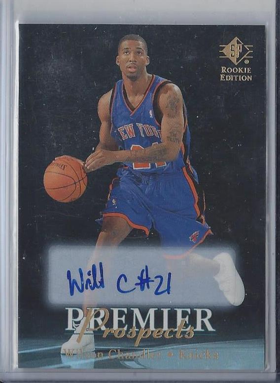WILSON CHANDLER 2007-08 SP ROOKIE EDITION PREMIER PROSPECTS AUTO RC #168