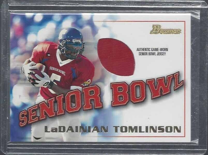 REGGIE WAYNE 2001 BOWMAN SENIOR BOWL ROOKIE JERSEY RC