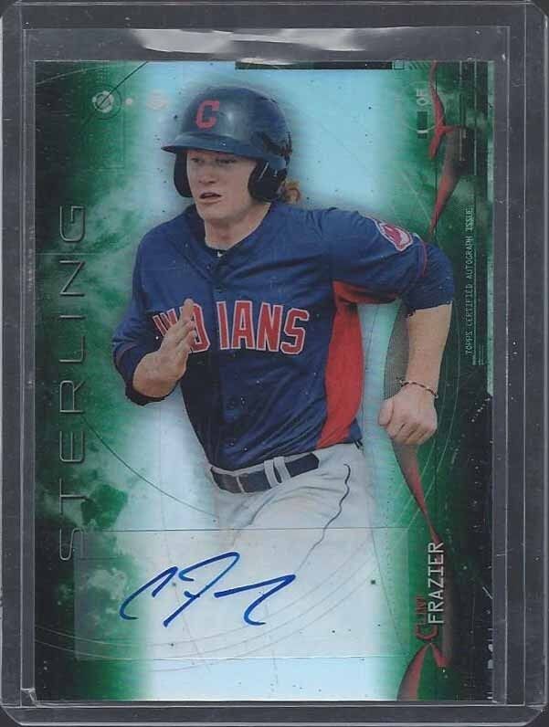 CLINT FRAZIER 2014 BOWMAN STERLING GREEN REFRACTOR YANKEES PROSPECT AUTO 30/125