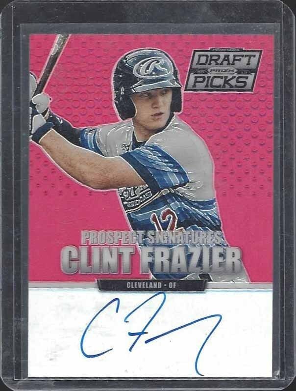CLINT FRAZIER 2013 PANINI PRIZM DRAFT PICKS RED PRIZMS REFRACTOR AUTO #D 72/100