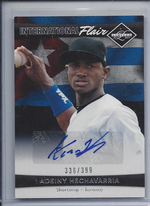 ADEINY HECHAVARRIA 2011 LIMITED INTERNATIONAL FLAIR AUTO #D 336/399