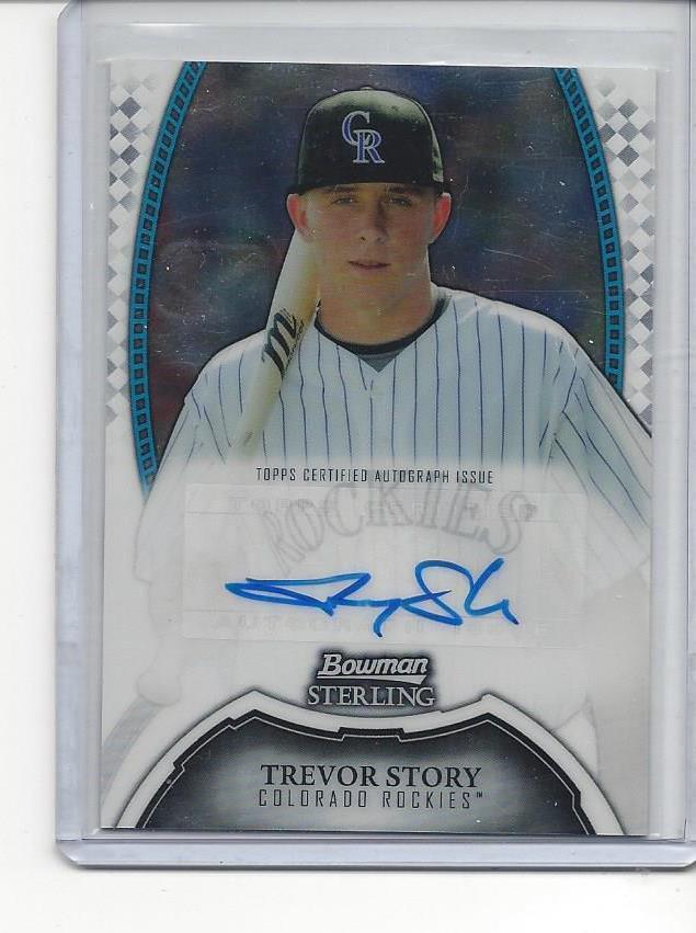 TREVOR STORY 2011 BOWMAN STERLING ROCKIES PROSPECT AUTO HIGHLY GRADEABLE!