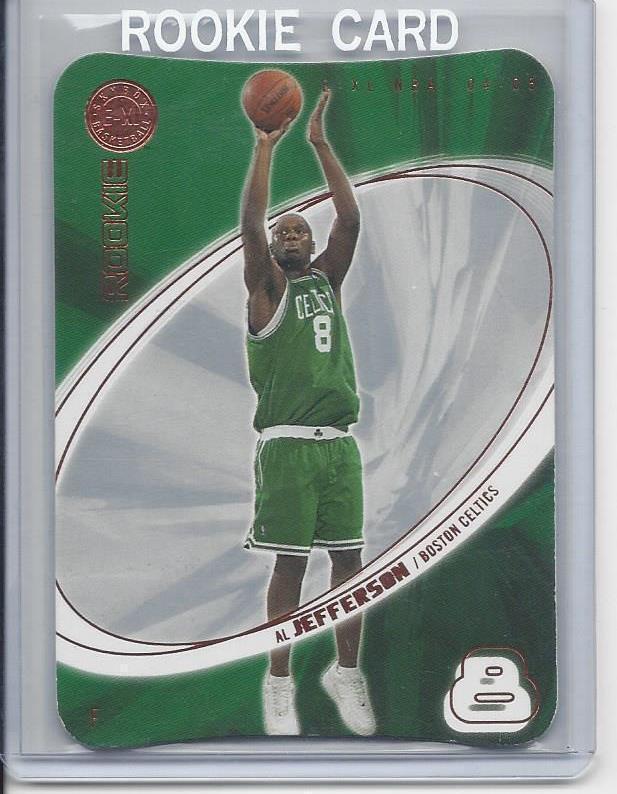 AL JEFFERSON 2004-05 EX E-X CELTICS DIE CUT RC #D 22/399