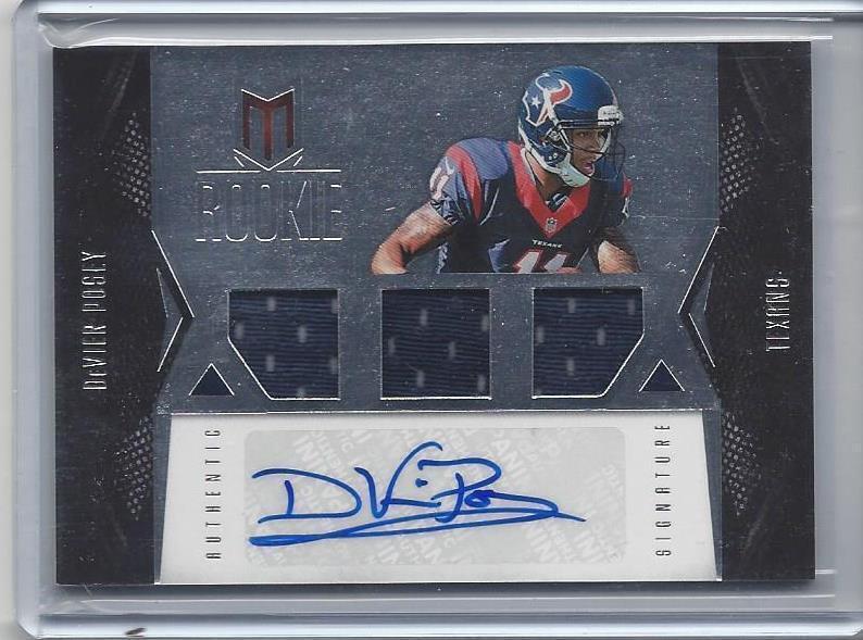 1/1 DEVIER POSEY 2012 PANINI MOMENTUM TRIPLE JERSEY AUTO RC #D 11/599 JERSEY #11