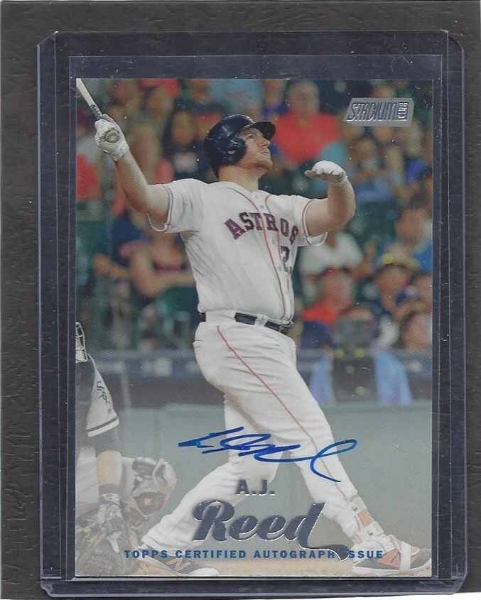 A.J. REED 2017 STADIUM CLUB ASTROS ON CARD AUTO