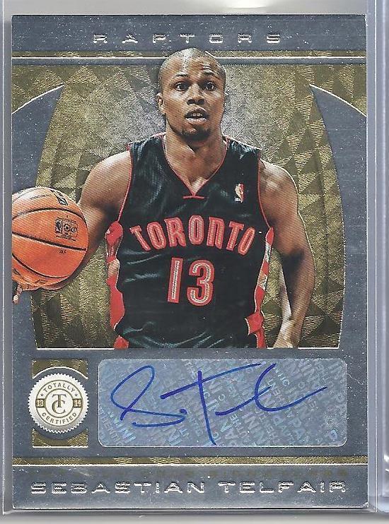 SEBASTIAN TELFAIR 2013-14 TOTALLY CERTIFIED MIRROR TOTALLY GOLD AUTO #D 1/25