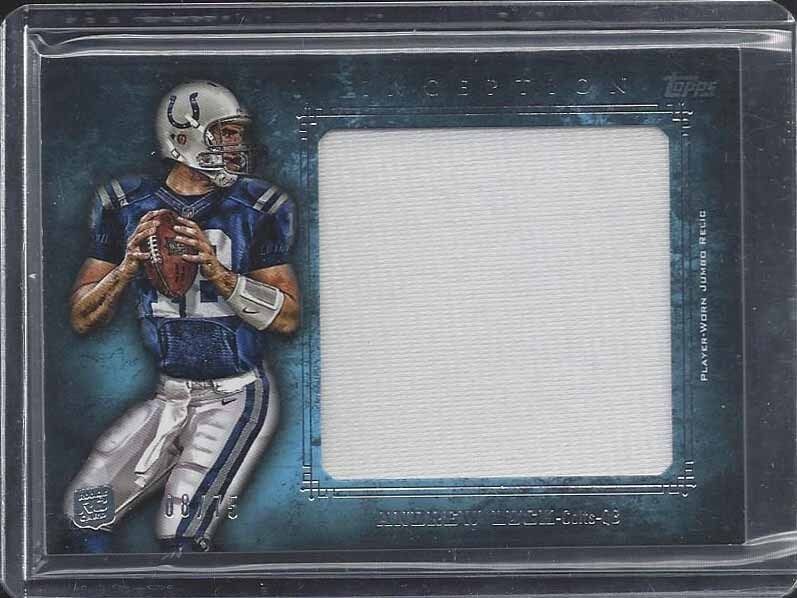 ANDREW LUCK 2012 TOPPS INCEPTION COLTS ROOKIE JUMBO JERSEY RC #D 8/75